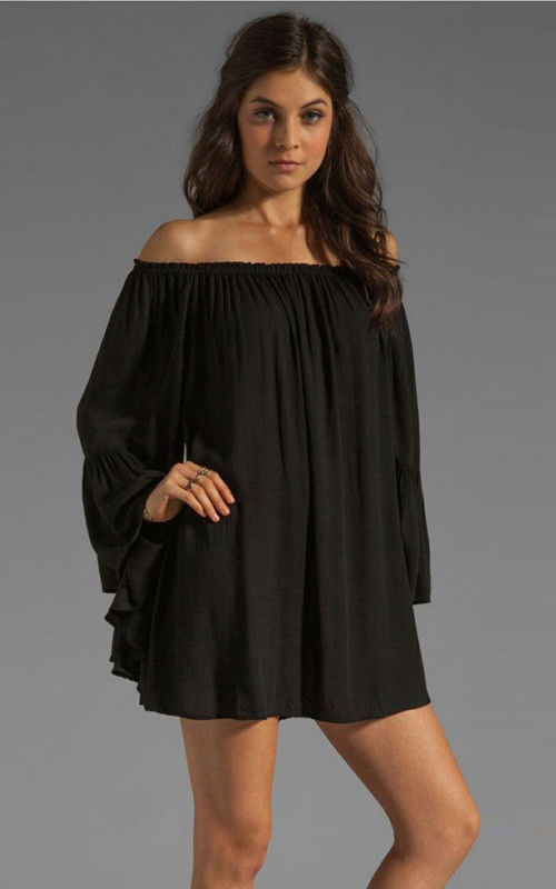 F2300-1 КАК FLOUNCE RUFFLE EDGE В ПЛАТЬЕ